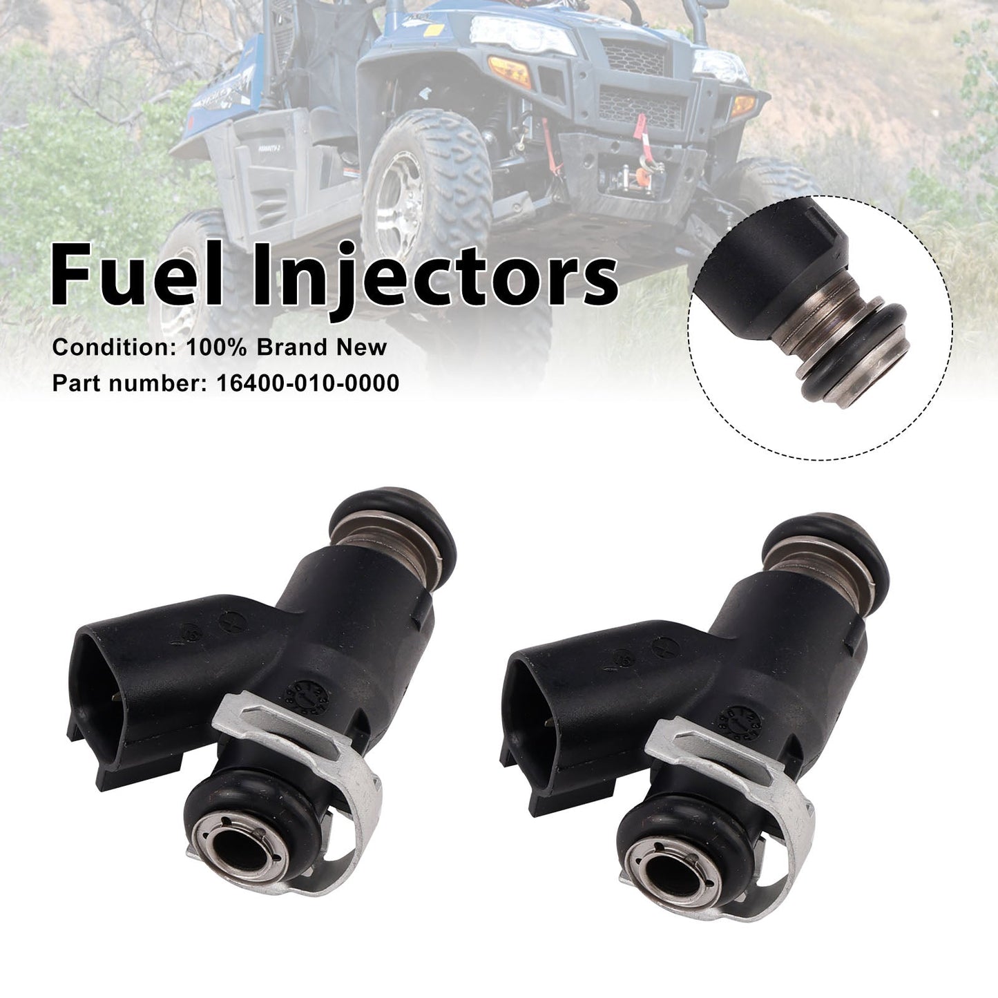 2 iniettori di carburante 16400-010-0000 per UTV 800 MSU HiSUN BENNCHE COLEMAN