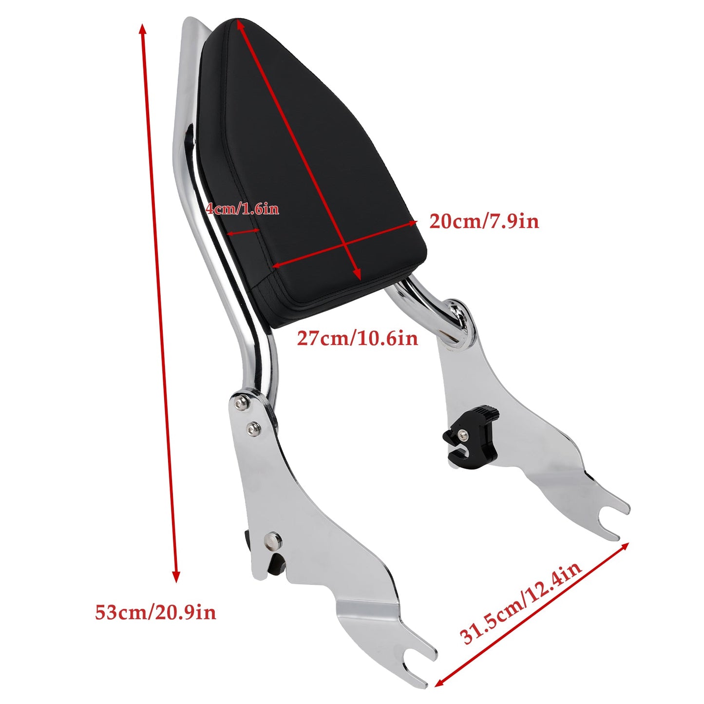 Schienale Sissy Bar passeggero ELECTRA GLIDE ULTRA CLASSIC TWIN-COOLED FLHTCU TC 2014-2019