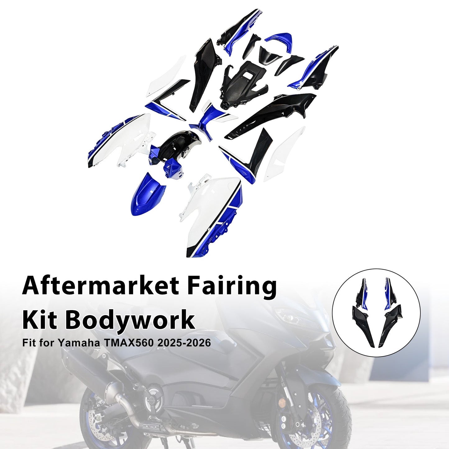 Kit di carene iniettate per Yamaha TMAX560 2025-2026