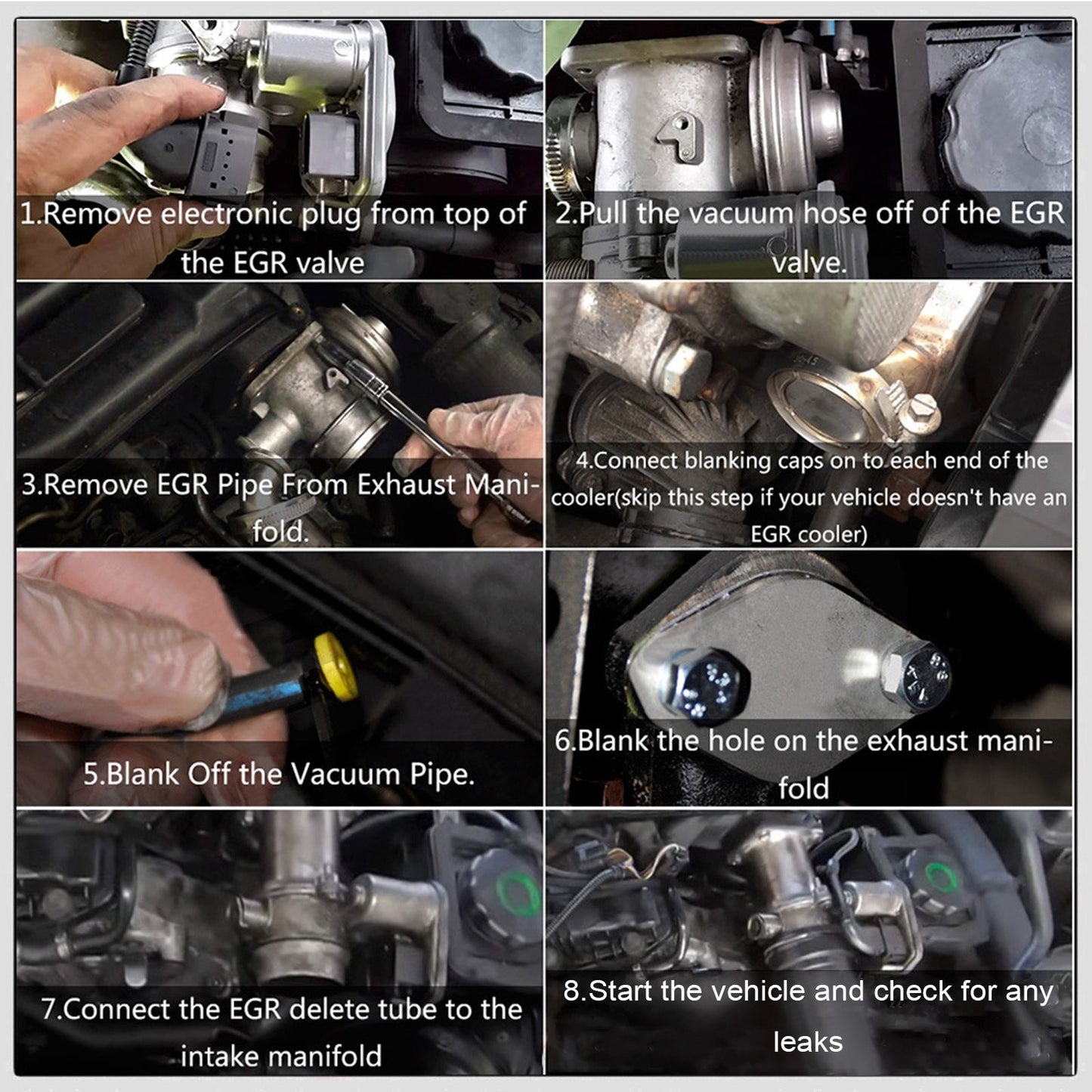 Kit di cancellazione EGR per BMW Serie 5 E39 530d 1997-2003 M47 M47N M57 M47N2 M67 M47R Motore