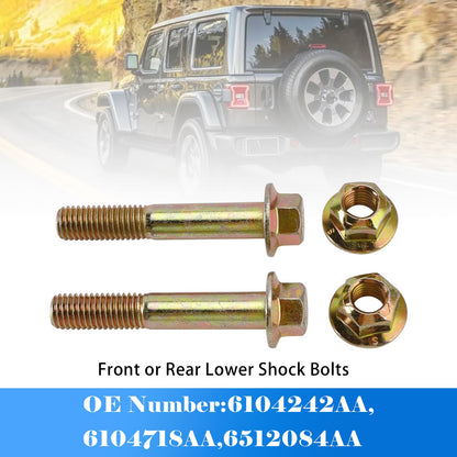 Bulloni inferiori anteriori o posteriori per ammortizzatori Jeep Wrangler JK JKU JL JLU Gladiator JT