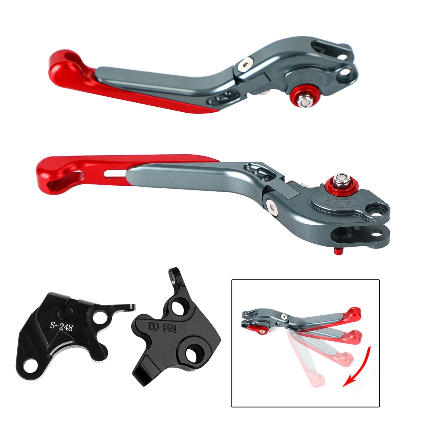 Leva freno frizione regolabile YAMAHA YZF R125 2008-2011