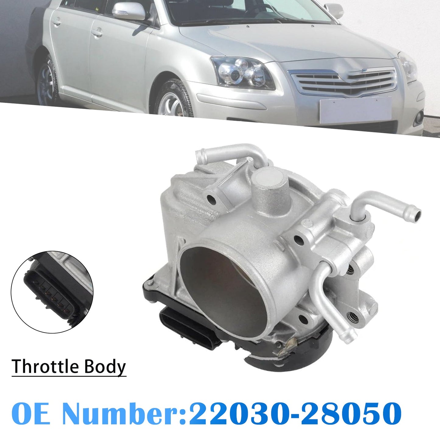 Corpo farfallato per Toyota Avensis 2.0 (anni 2003-2008), codice 22030-28050.