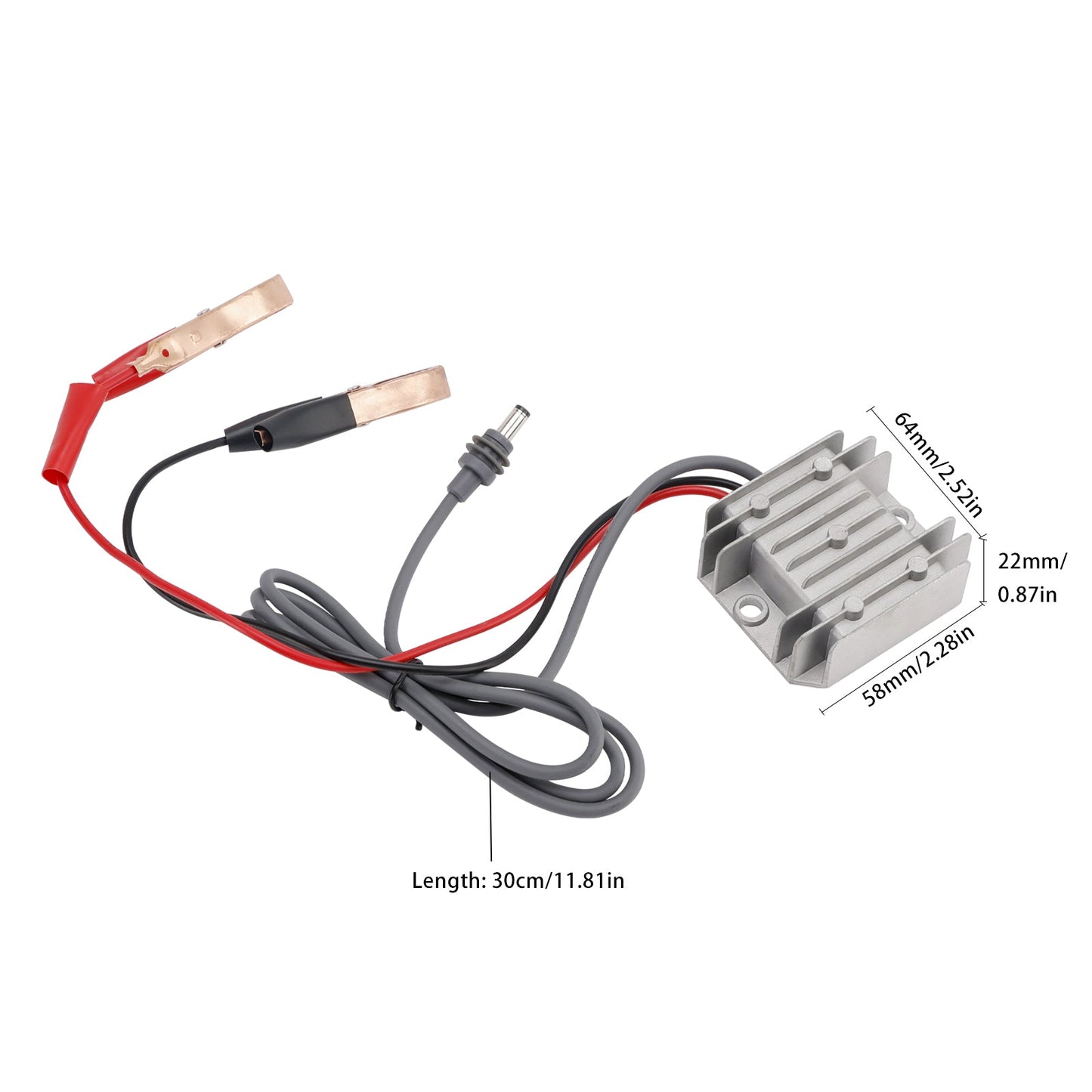 Kit di conversione da 12V/24V a 30V 3,5A, convertitore step-up con cavo di alimentazione CC