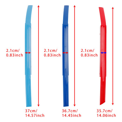 Clip per inserti griglia anteriore a doppio rene in ABS tricolore BMW Serie 7 2023-2025