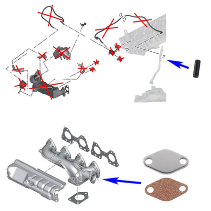 Kit di sostituzione della riparazione della guarnizione del radiatore EGR BMW E90 LCI 320d N47