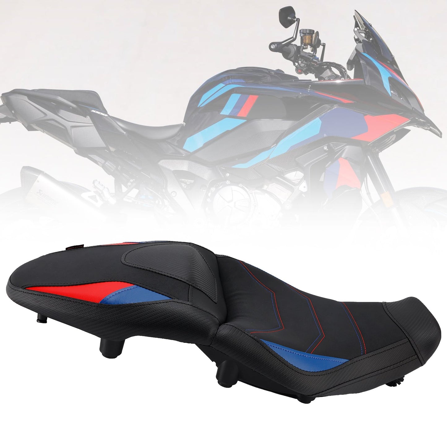 Sedile passeggero anteriore posteriore conducente +20 mm nero adatto per Bmw S1000Xr 20-26 M1000Xr nero