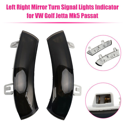 Indicatori di direzione e luci per specchietti retrovisori sinistro e destro per VW Golf Jetta Mk5 Passat