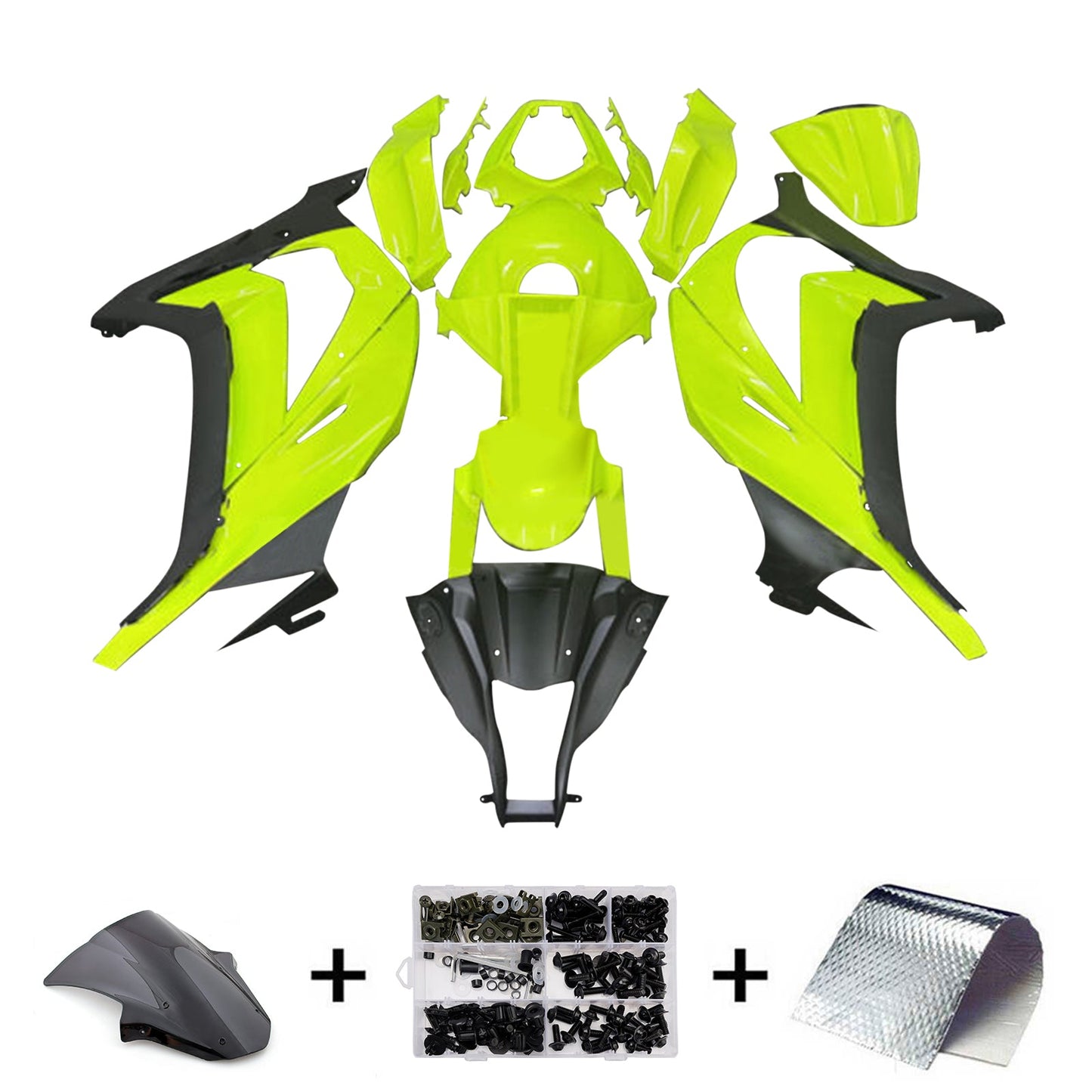 Kit carenatura iniezione in plastica ABS adatto per Kawasaki ZX10R 2011-2015