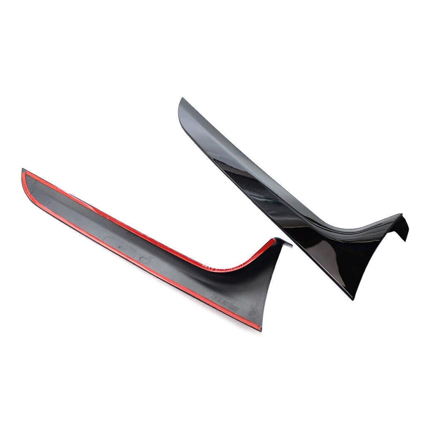 Audi A6 C7 Allroad Avant 2012-2018, coppia di spoiler laterali per lunotto posteriore, colore nero lucido