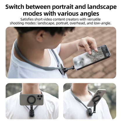 Supporto magnetico per collo per telefono cellulare Magsafe con sgancio rapido e assorbimento degli urti