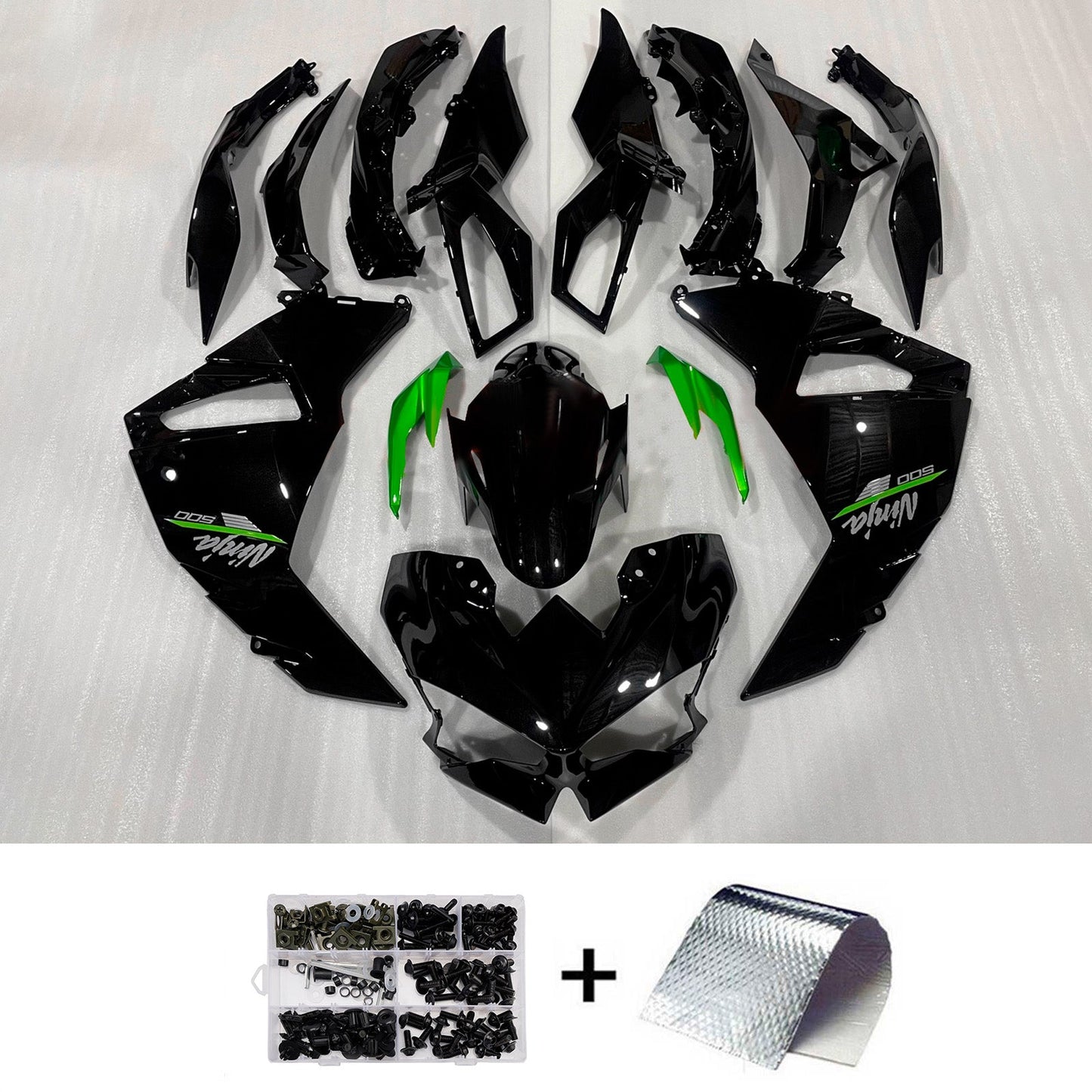 Kit carenatura iniezione ABS adatto per Kawasaki Ninja 500 2024-2026
