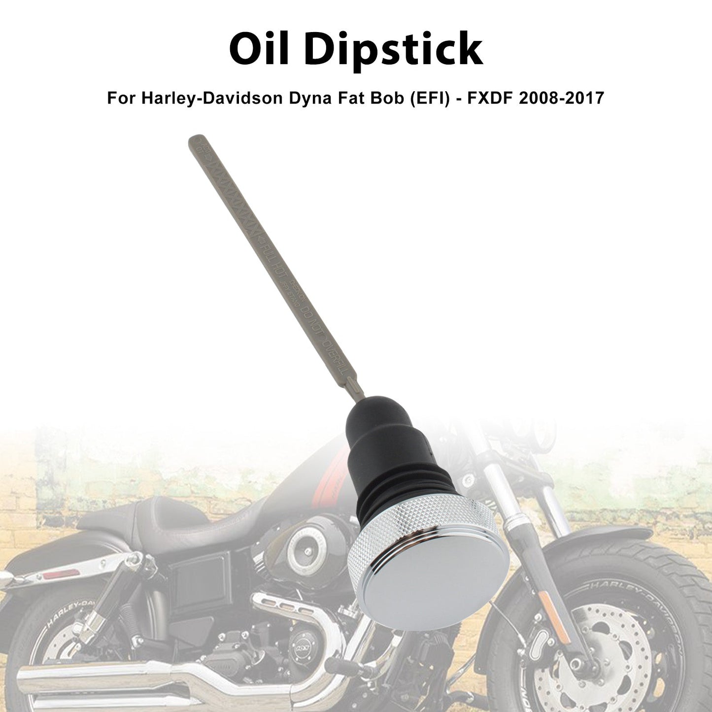 0710-0153 Tappo del serbatoio dell'astina di livello dell'olio per FXD Dyna 2006-2017