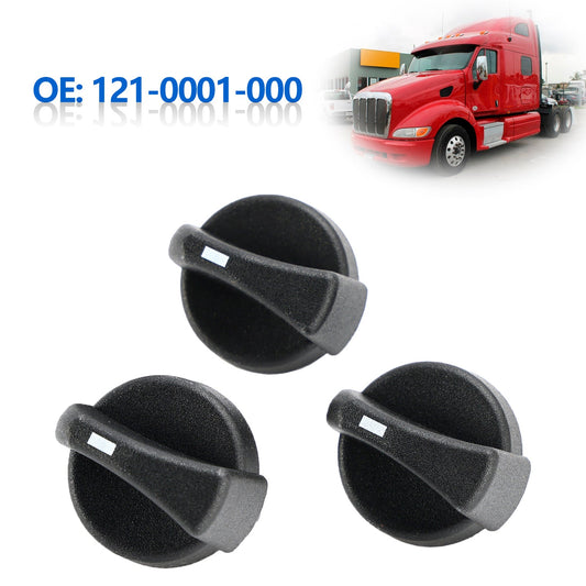 1987-2011 Peterbilt 330 335 379 387 3 pezzi Manopole di controllo del riscaldatore CA 121-0001-000