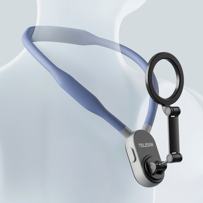 Supporto magnetico per collo con sgancio rapido e assorbimento degli urti per telefono cellulare