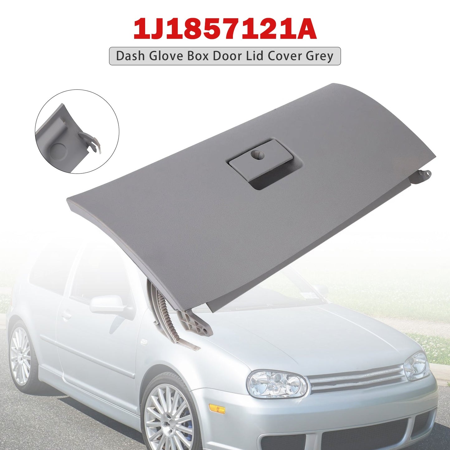 Coperchio del vano portaoggetti del cruscotto, grigio 1J1857121A per VW Golf fine 2002-2005