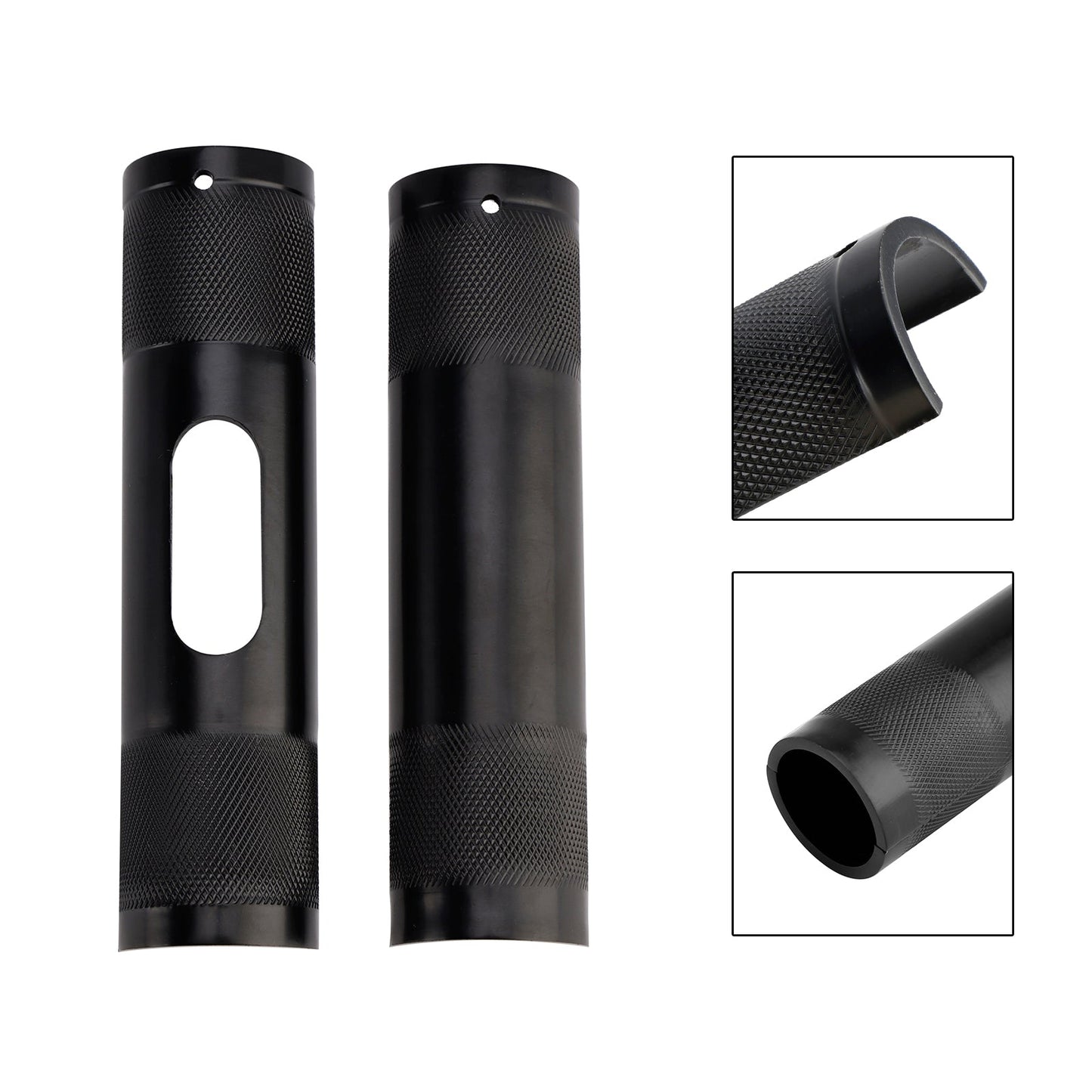Adattatore manubrio rialzato da 1-1,25"" di diametro nero per Dyna Road Glide Road King