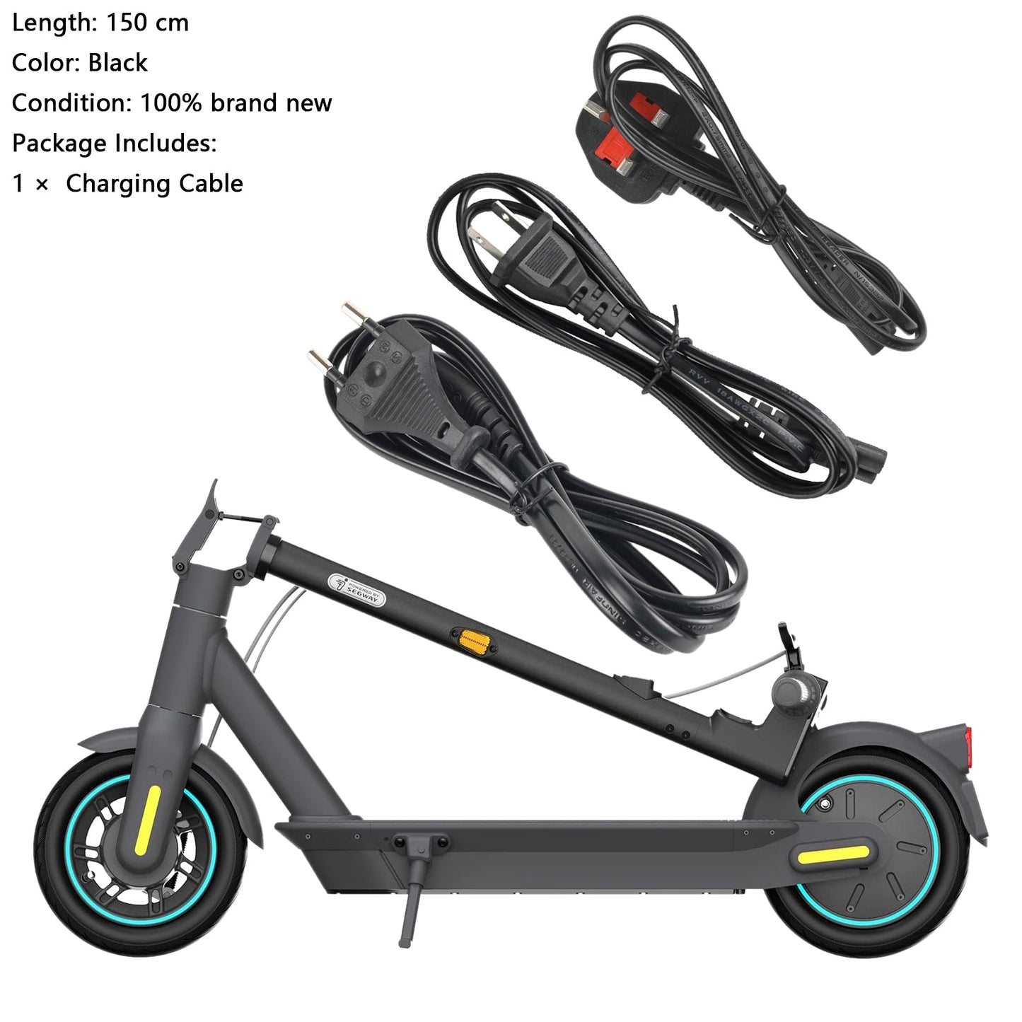 Cavo di ricarica per monopattino elettrico Segway Ninebot MAX G2/G30/G30P/P65/P100S