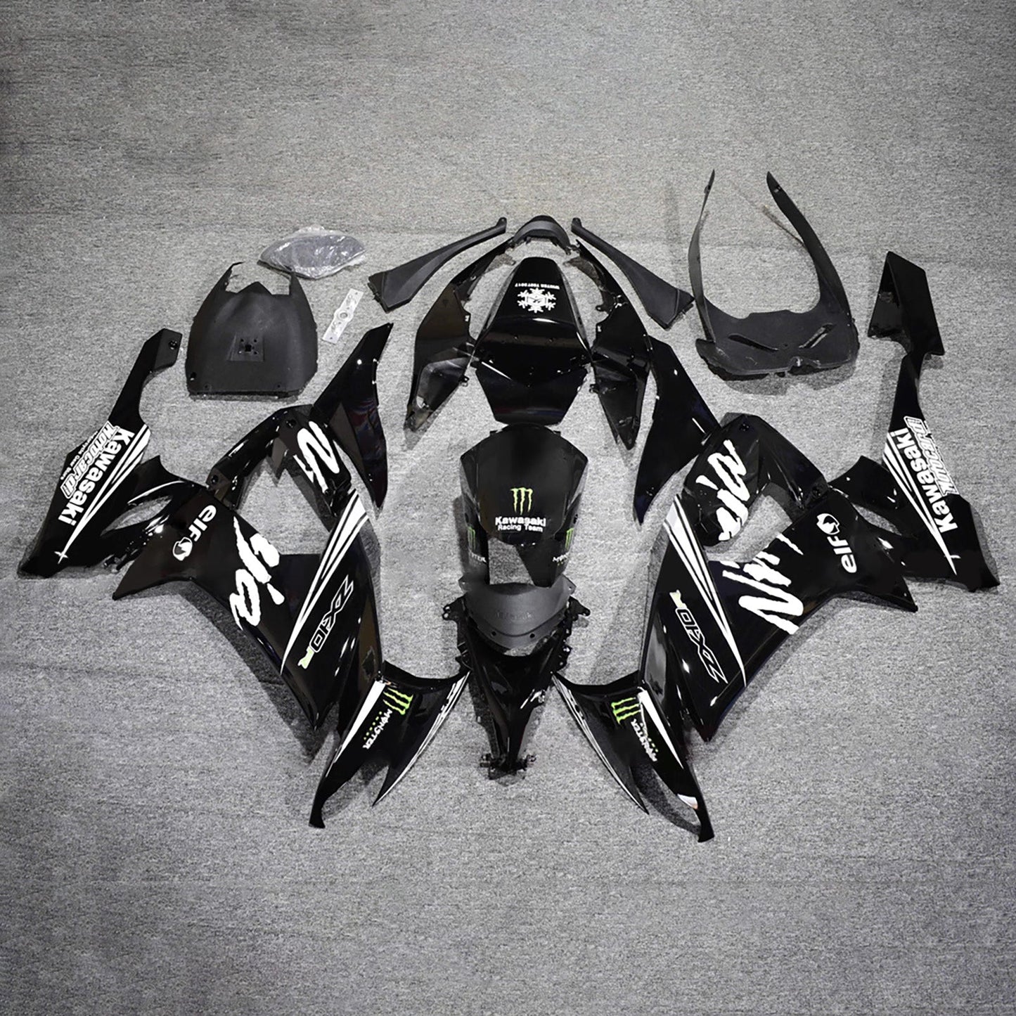Kit carenatura iniezione in plastica ABS adatto per Kawasaki ZX10R 2008-2010