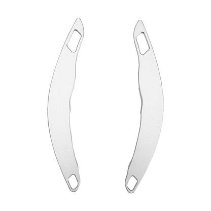 Leve del cambio al volante per Mitsubishi ASX 2013-15 in alluminio color argento