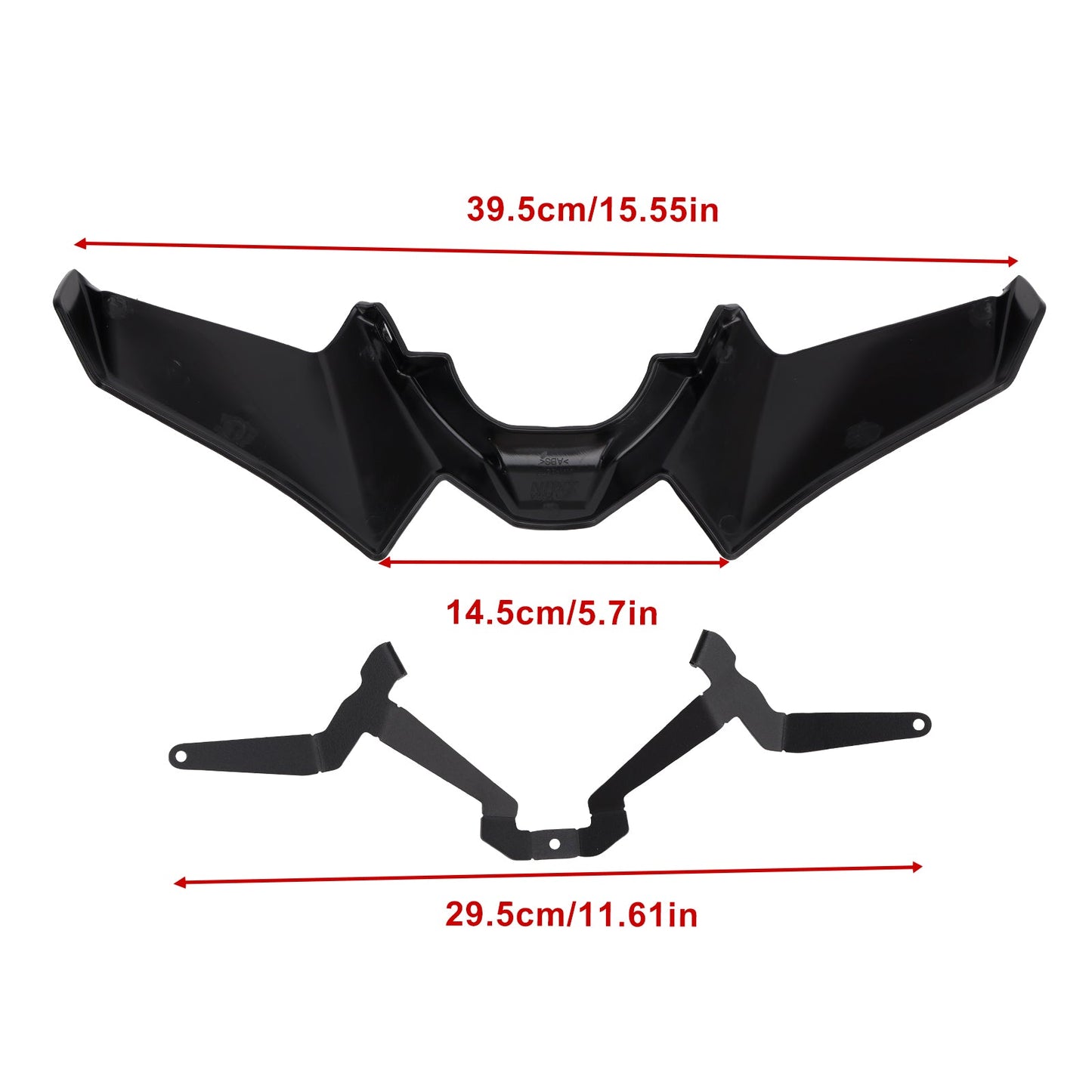 Estensione del becco del parafango anteriore Yamaha MT-07 2021-2024, spoiler della carenatura