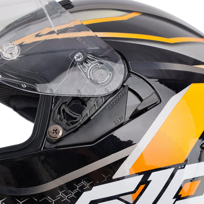 Casco da moto DOT per adulti Street Integrale Arancione