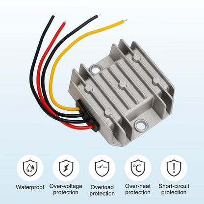 Convertitore/regolatore DC/DC impermeabile 12V/24V Step Up a 48V 1A 48W