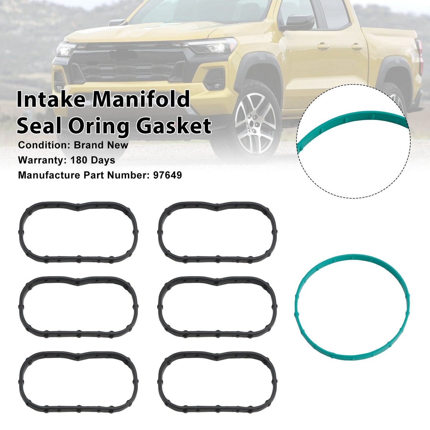 Set guarnizioni O-ring collettore di aspirazione motore Chevrolet Colorado 97649