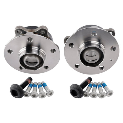 Kit 2 flange mozzo ruota anteriore+cuscinetto+bulloni Audi A4 8K A6 C7 A5 8T A8 4H Q5 4H0498625D