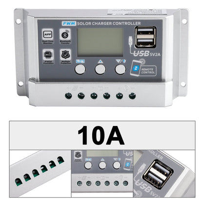 Regolatore solare PWM 10A-60A APP mobile Regolatore solare di controllo intelligente