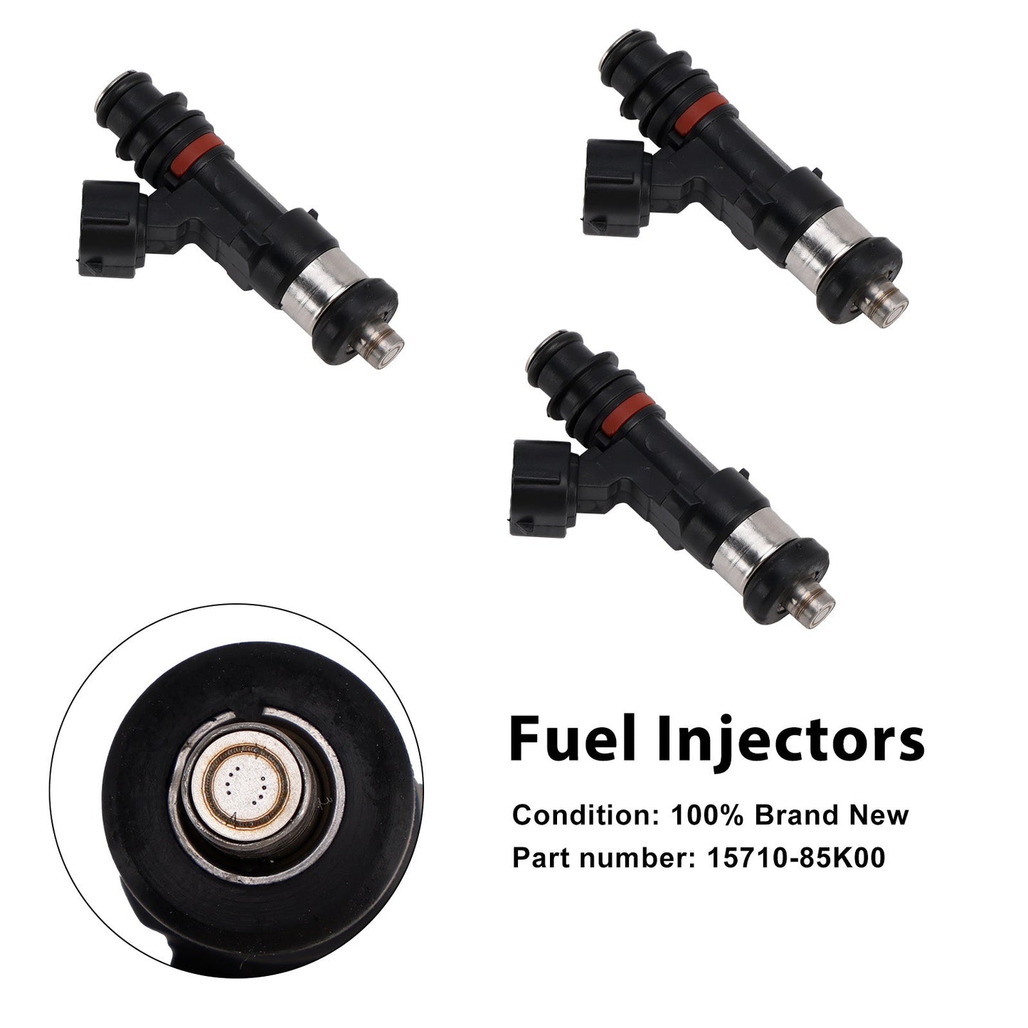 Iniettori di carburante Suzuki DF40A DF50A DF60A 2010-2024 15710-85K00 3 pezzi