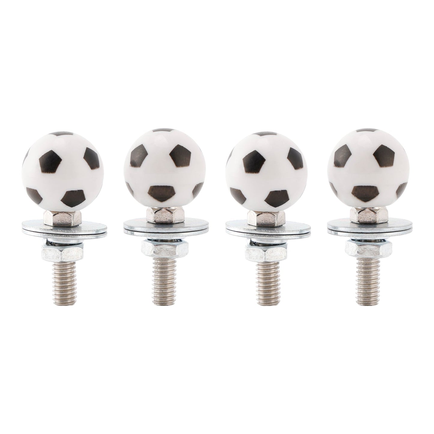 Viti per telaio targa da calcio con testa personalizzata in plastica M6, bulloni, ferramenta X4