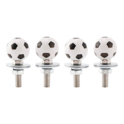 Viti per telaio targa da calcio con testa personalizzata in plastica M6, bulloni, ferramenta X4