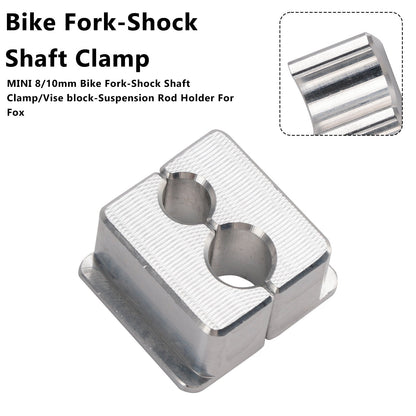 MINI 8/10mm Morsetto per forcella-stelo ammortizzatore/blocco morsa-supporto per asta di sospensione per Fox