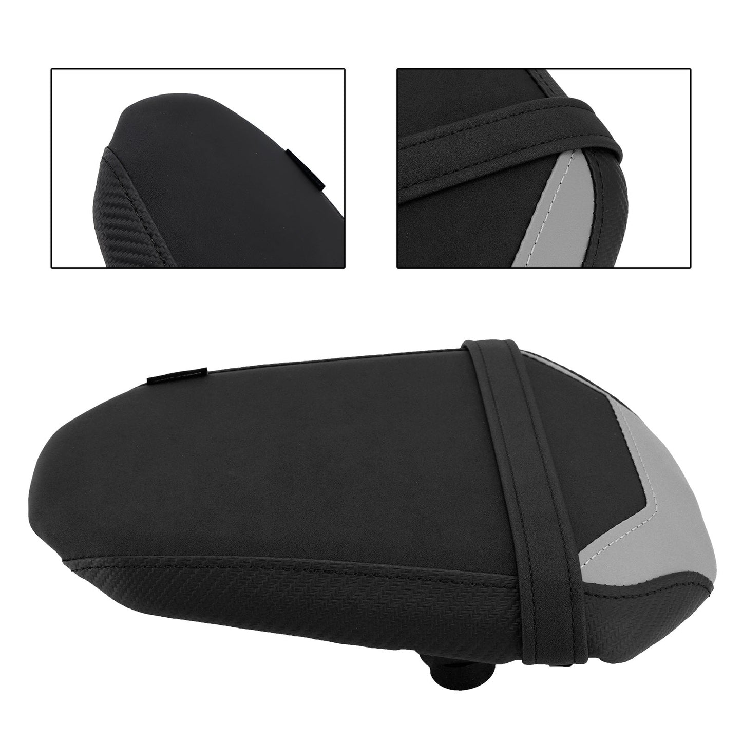 Cuscino passeggero posteriore piatto in poliuretano nero per Yamaha Mt-07 Fz-07 Fz 07 2025+