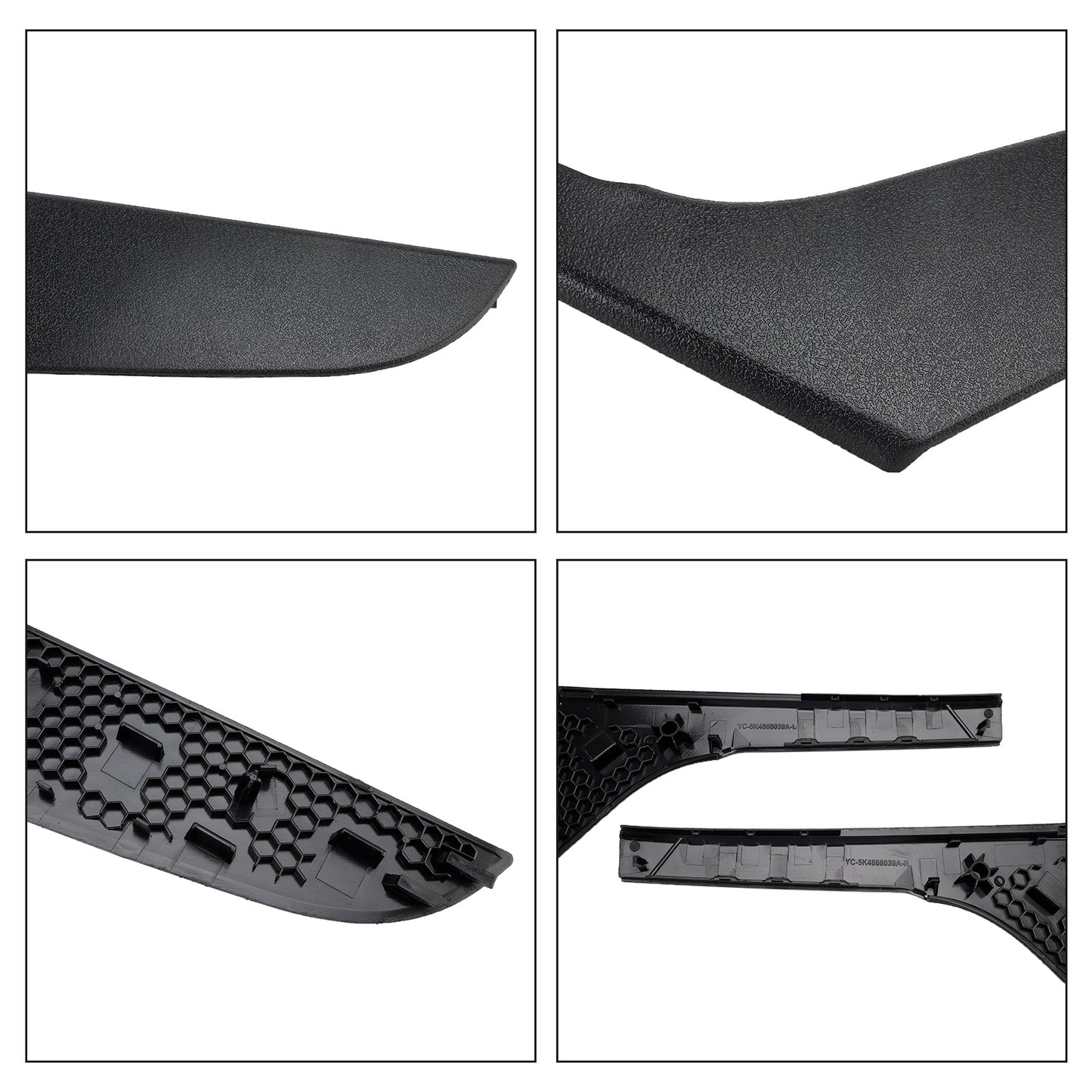 2009-2013 VW Golf 6 MK6 2 pezzi rivestimento maniglia interna porta sinistra e destra