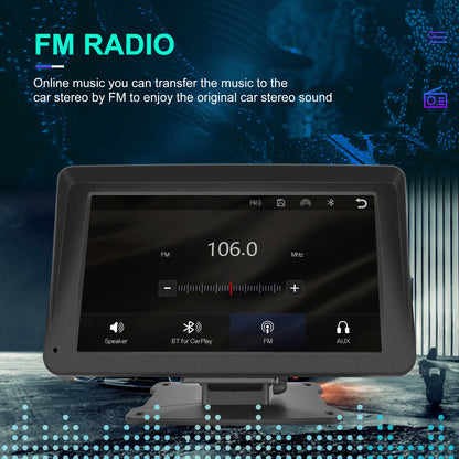 Lettore multifunzione CarPlay da 7 pollici, Apple AirPlay, Android, telecamera di proiezione