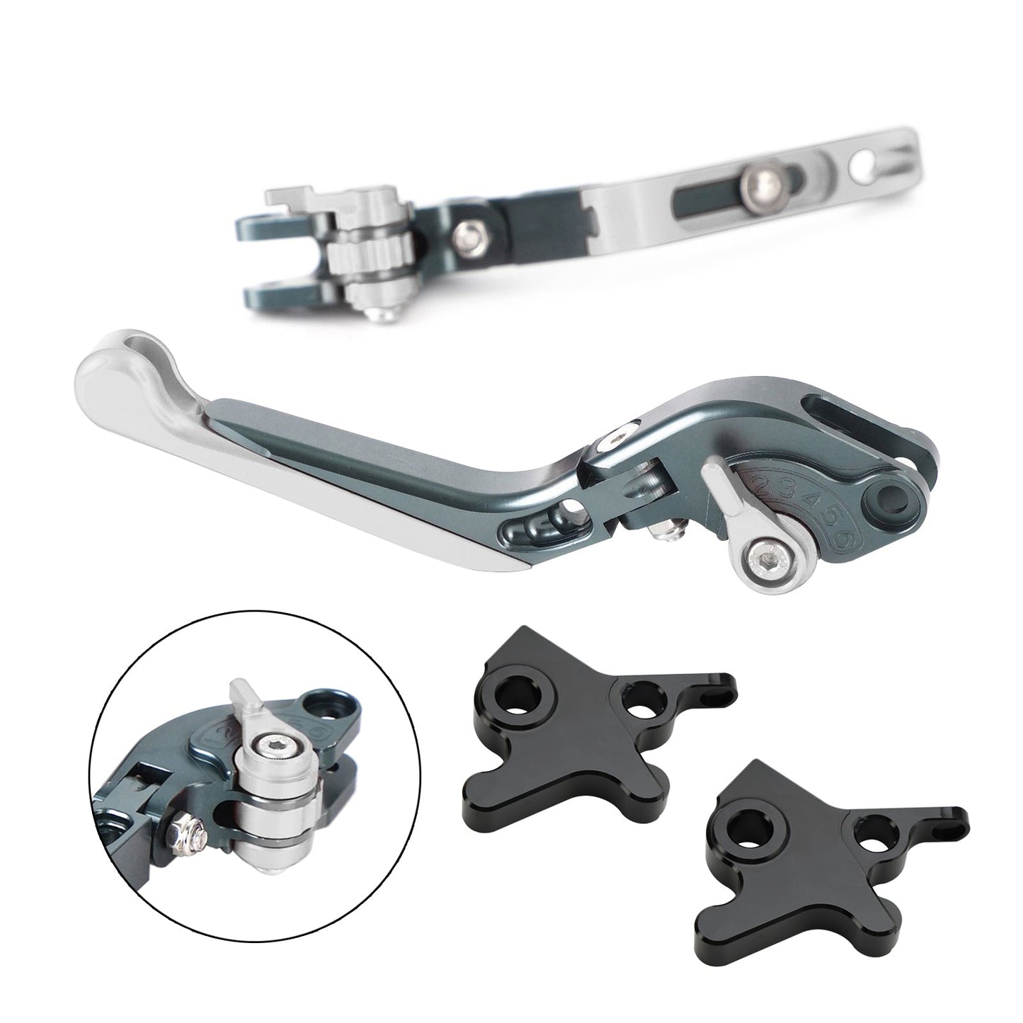 Leva freno frizione regolabile adatta per Piaggio MP3 300 16-18 MP3 350 18-19