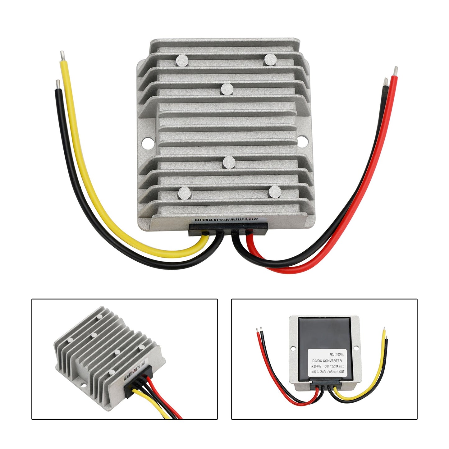 Convertitore regolatore di alimentazione step-down impermeabile DC 20-60V a 12V 20A 240W