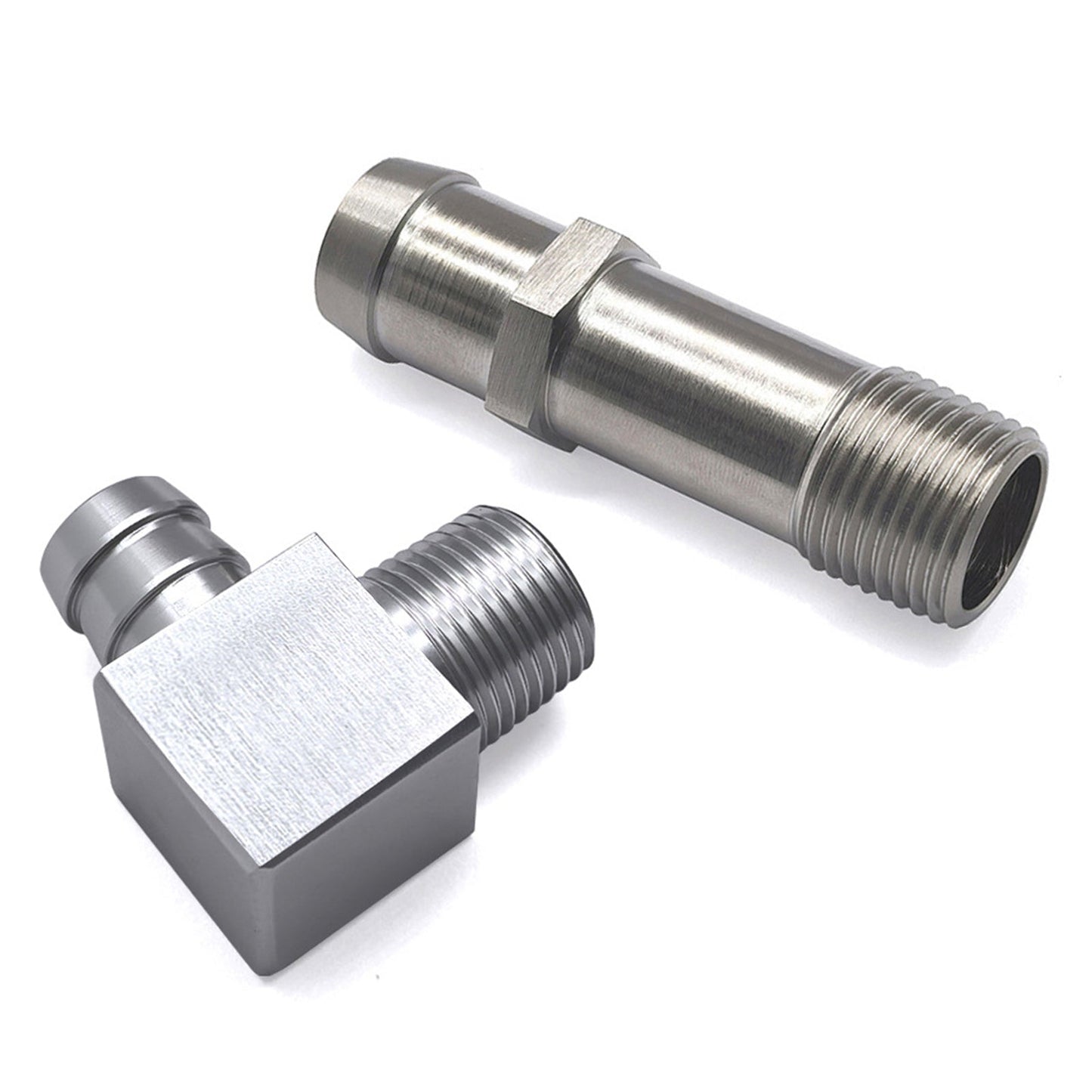 Raccordo per tubo flessibile del riscaldatore da 2 pezzi, pompa dell'acqua da 3/4"", aspirazione da 5/8"" per motori Chevy SBC V8