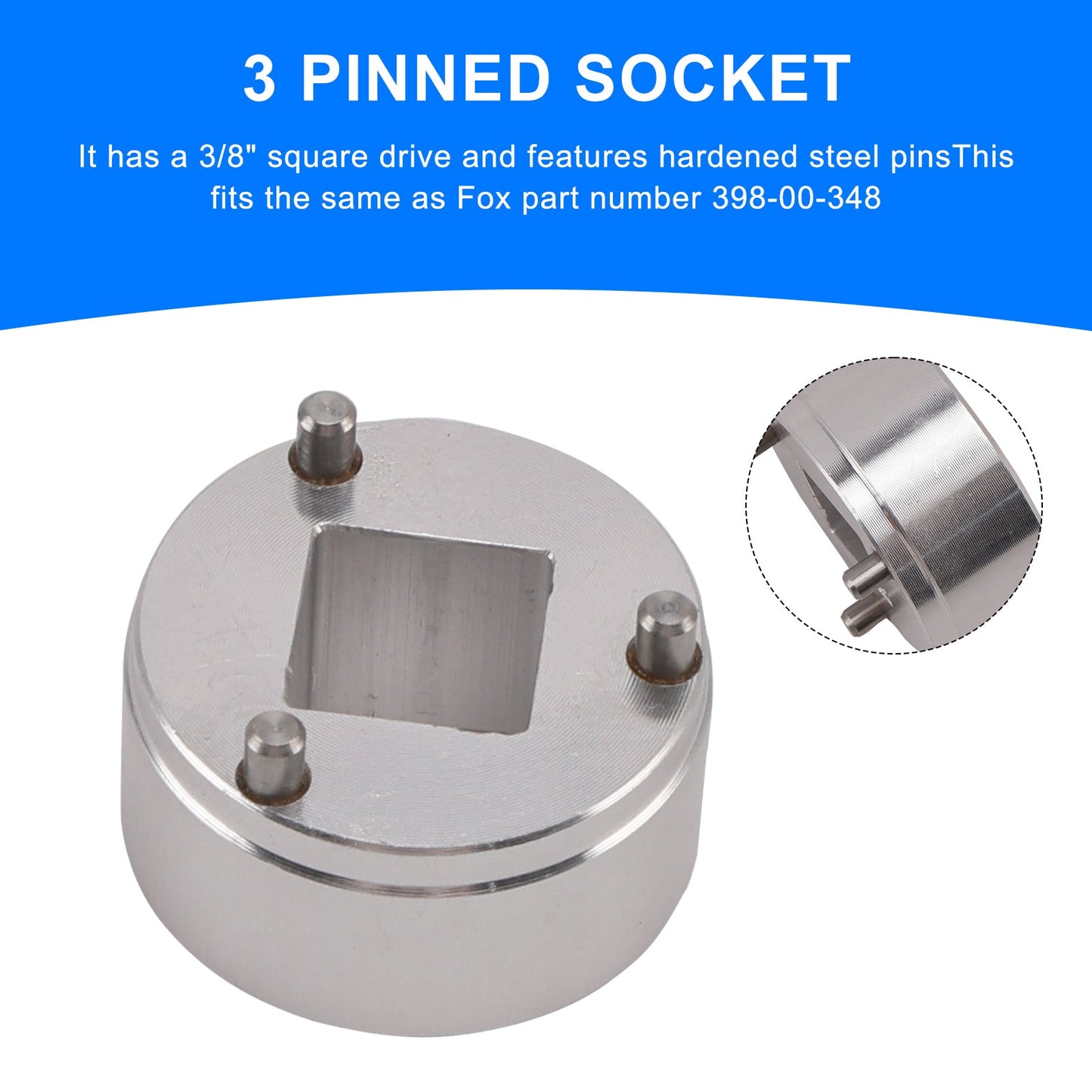 Strumento per presa forcella per la rimozione del pistone interno a 3 pin Fox CTD - come 398-00-348