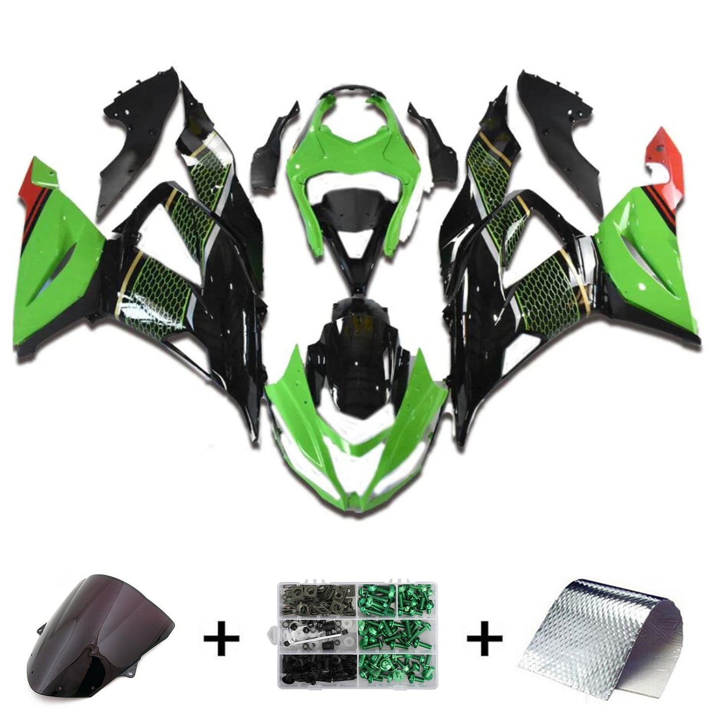 2013-2018 Kawasaki ZX6R 636 Kit carena iniezione Carrozzeria Plastica ABS