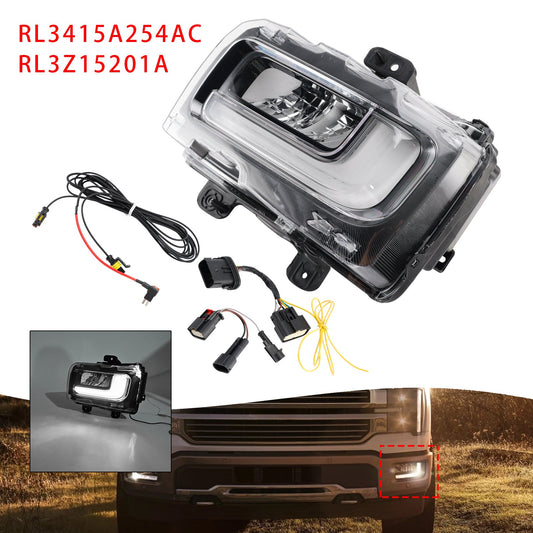 Faro fendinebbia anteriore sinistro a LED per Ford F150 2024-2025, codice RL3415A254AC RL3Z15201A