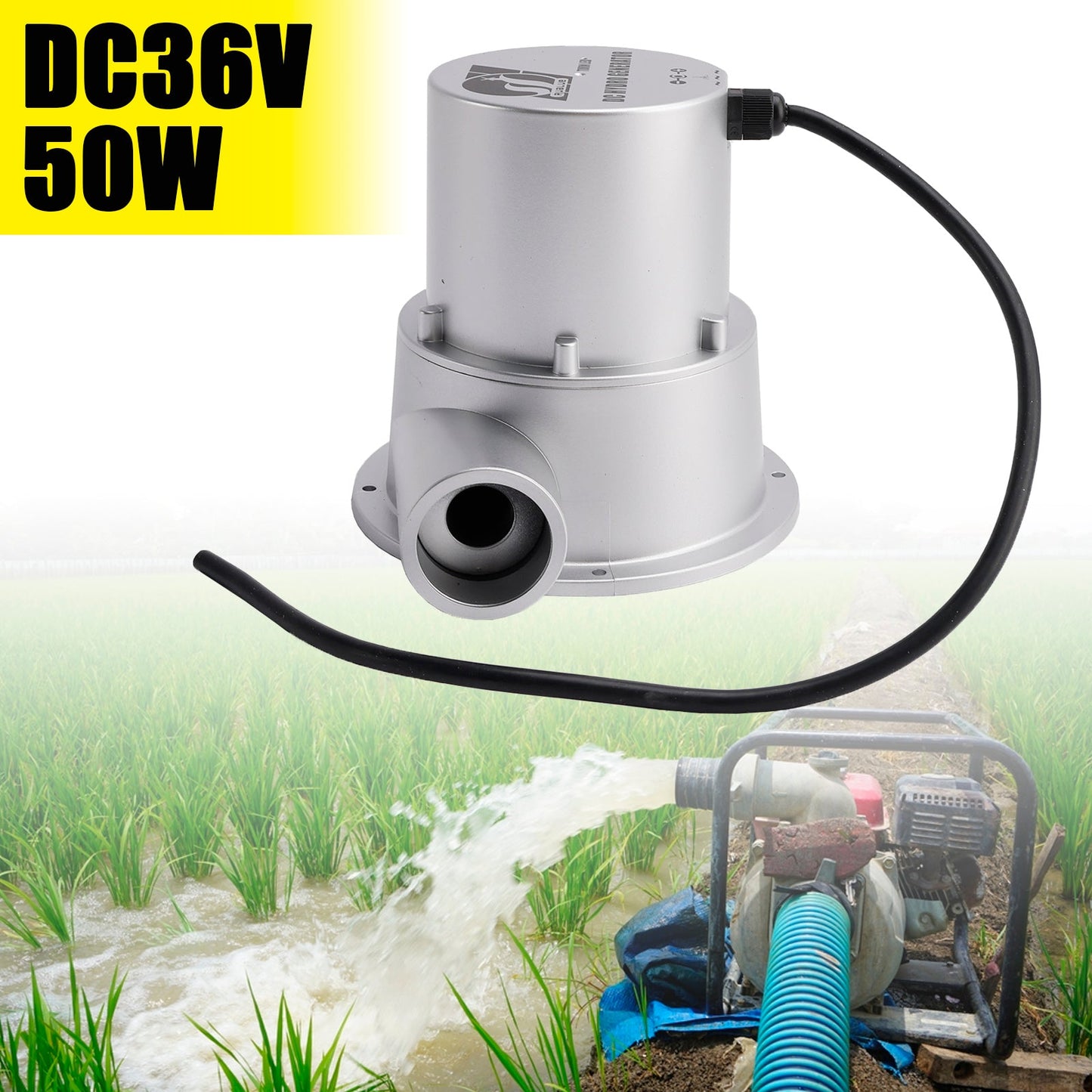 Generatore idroelettrico a turbina a flusso d'acqua da 24 V, generazione di energia CA da 36 V a 36 W/50 W