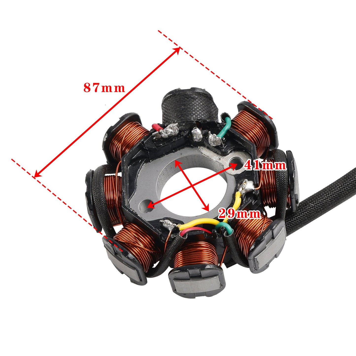 Statore per scooter 150cc 125cc con 8 poli per motore GY6 157QMI 152QMI a 4 tempi