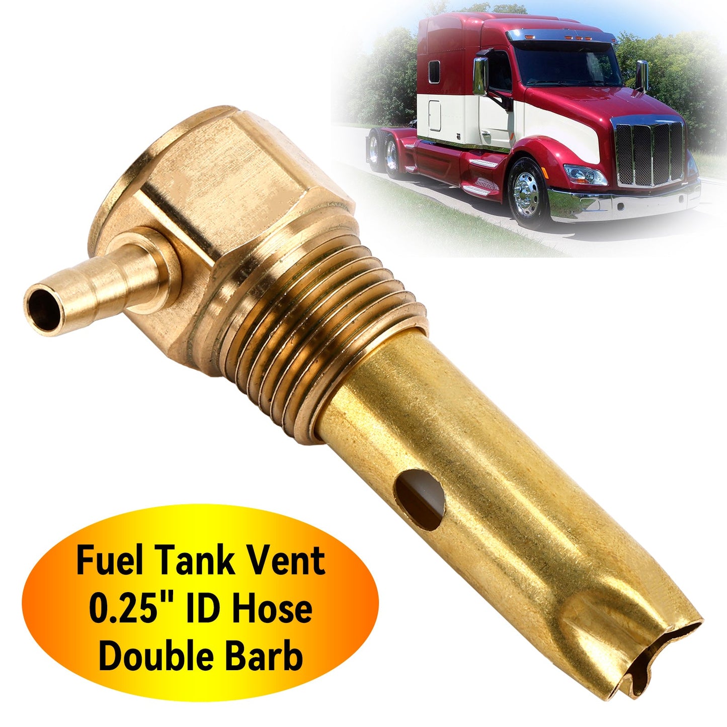 Tubo flessibile con diametro interno di 0,25"" e doppia aletta per sfiato del serbatoio del carburante FTA-V-50-02 per Peterbilt