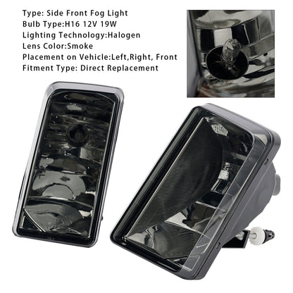 Coppia di fari fendinebbia anteriori con lampadine per Chevy Silverado 2007-2013, lenti fumé