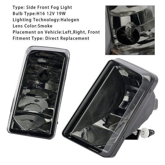 Coppia di fari fendinebbia anteriori con lampadine per Chevy Silverado 2007-2013, lenti fumé