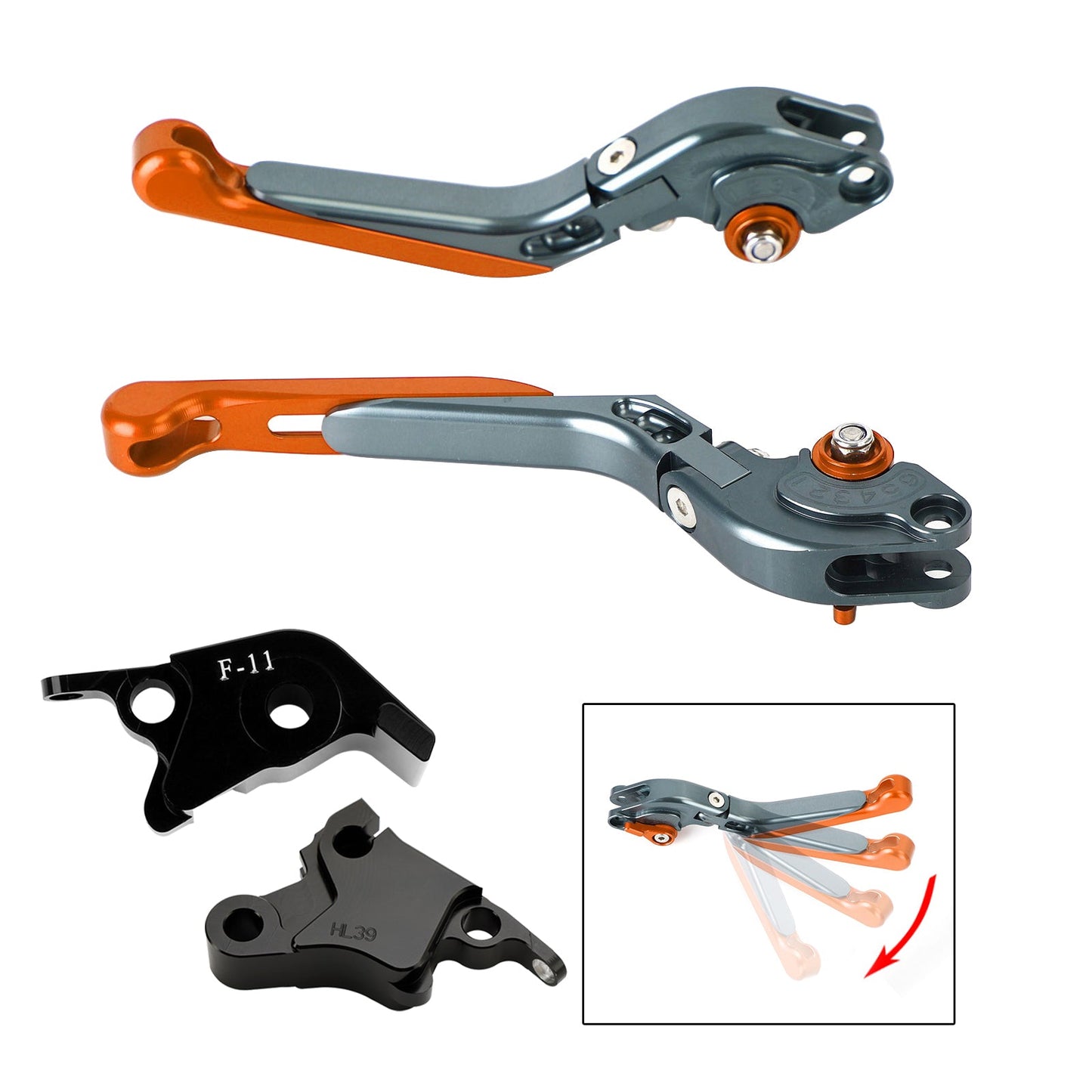 Leva freno frizione regolabile adatta per CFMOTO 700CL-X Sport 2021-2024