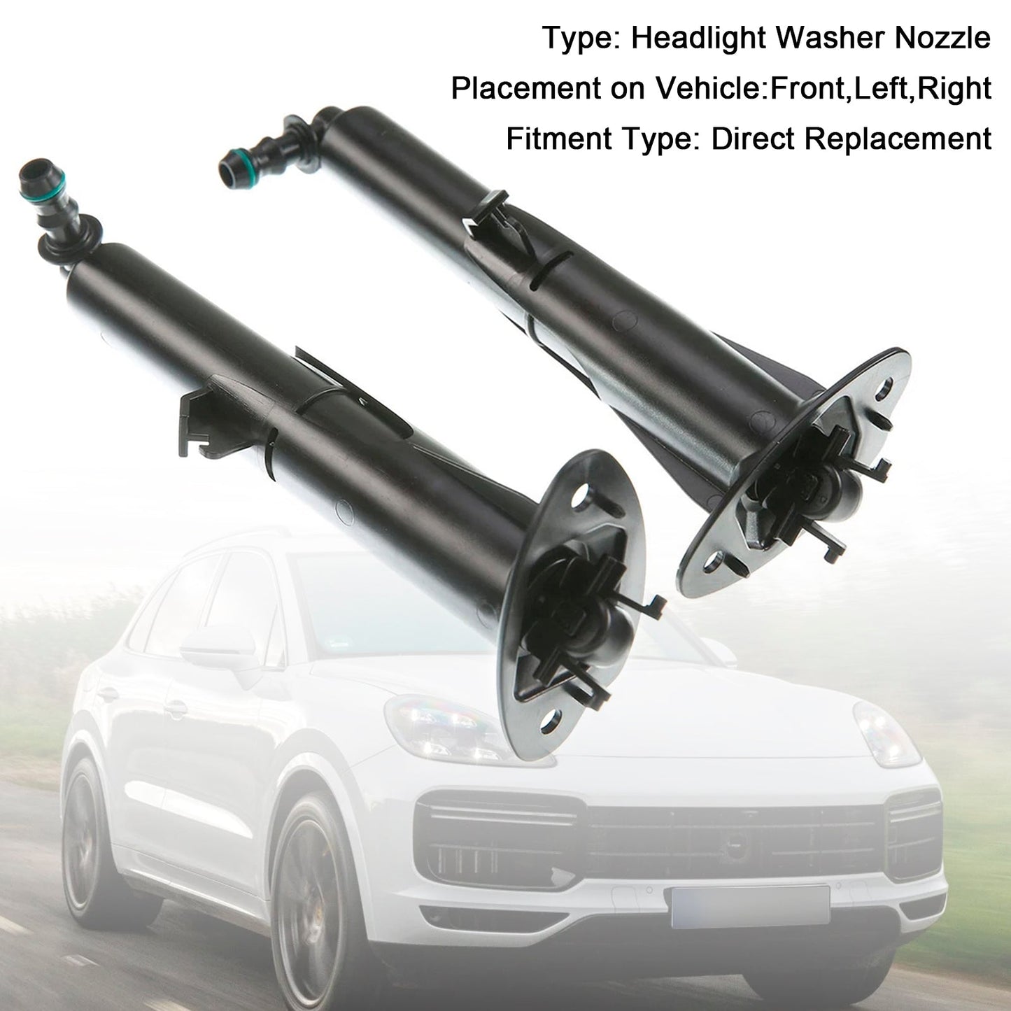 2015-2017 Porsche Cayenne 1 paio di ugelli lavafari anteriori
